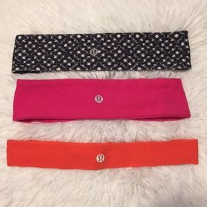 Lululemon set of 3 headbands
